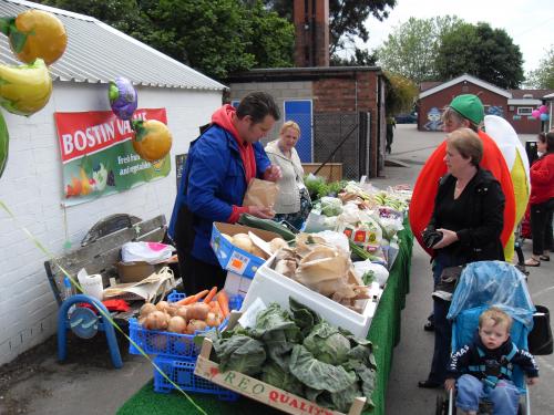Selling fruit and veg